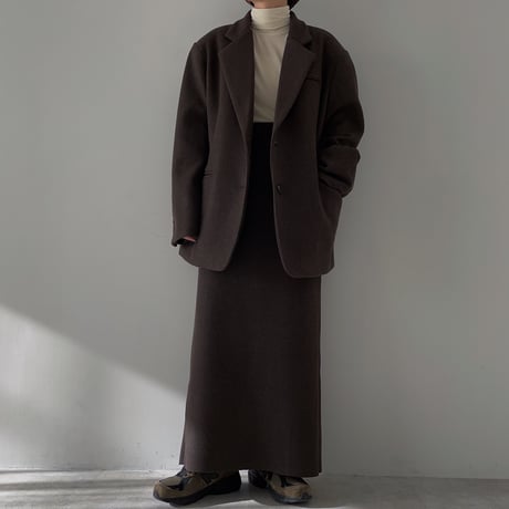 《予約販売》material warm long skirt/2colors_ns0087