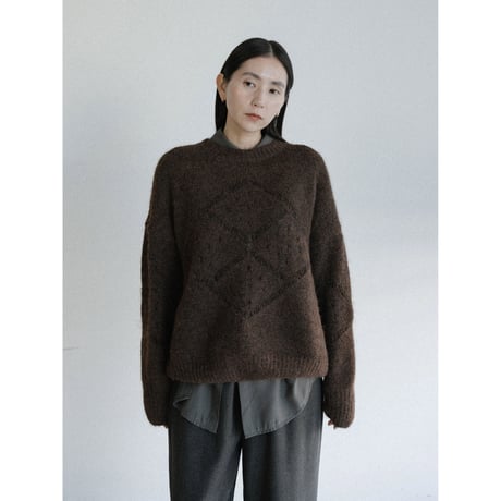 《予約販売》accent mohair knit pullover/2colors_nt2461