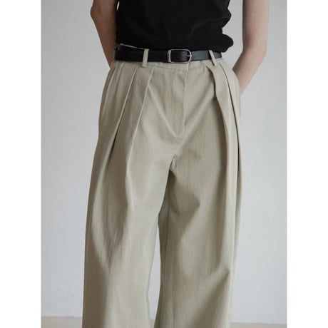 《予約販売》two tuck accent twill pants/2colors_np1127