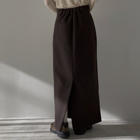 《予約販売》material warm long skirt/2colors_ns0087