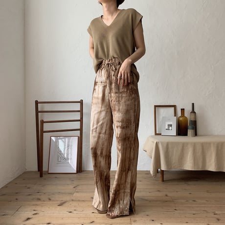 taidai slit pants /2colors_np0207