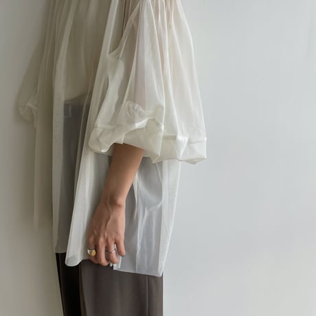 《予約販売》2set sheer blouse/2colors_nb0189