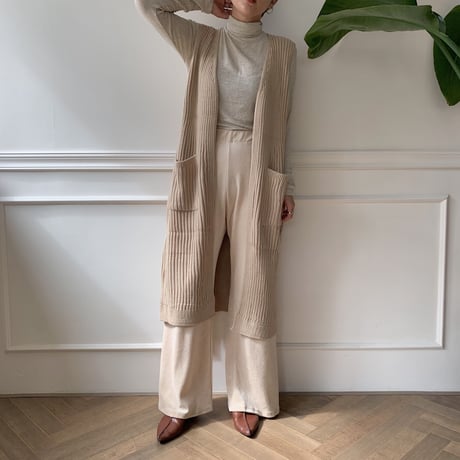 ✳︎予約販売✳︎ rib knit long vest_nt0129