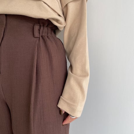 【nokcha original】rincl soft pants/brown_np0467