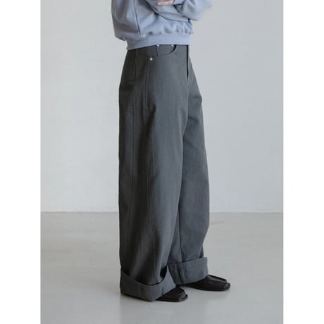 《予約販売》accent cotton wide pants/2colors_np1204