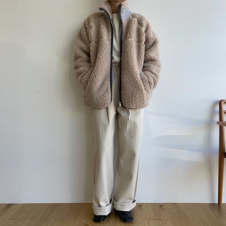 《予約販売》twill tuck wide pants/2colors_np0732