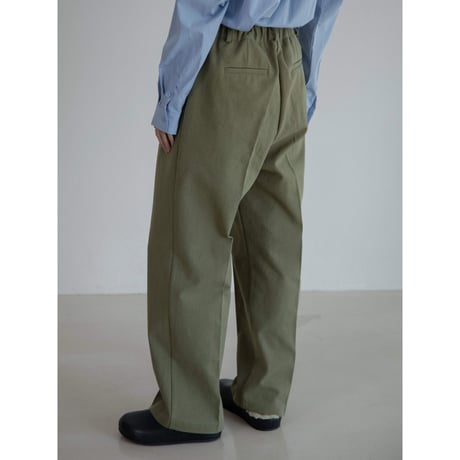 《予約販売》tuck twill cotton pants/2colors_np1070