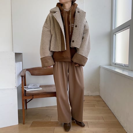 【nokcha original】reversible eco mustang jacket_no0127