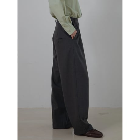 【NOKCHA original】s/s tuck oval pants/2colors_np1076