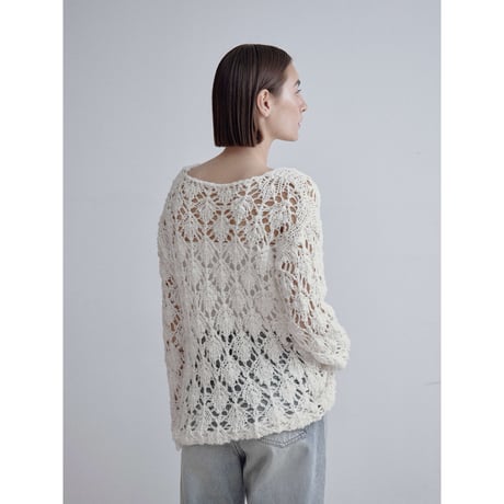 《予約販売》crochet loose knit tops/2colors_nt2519