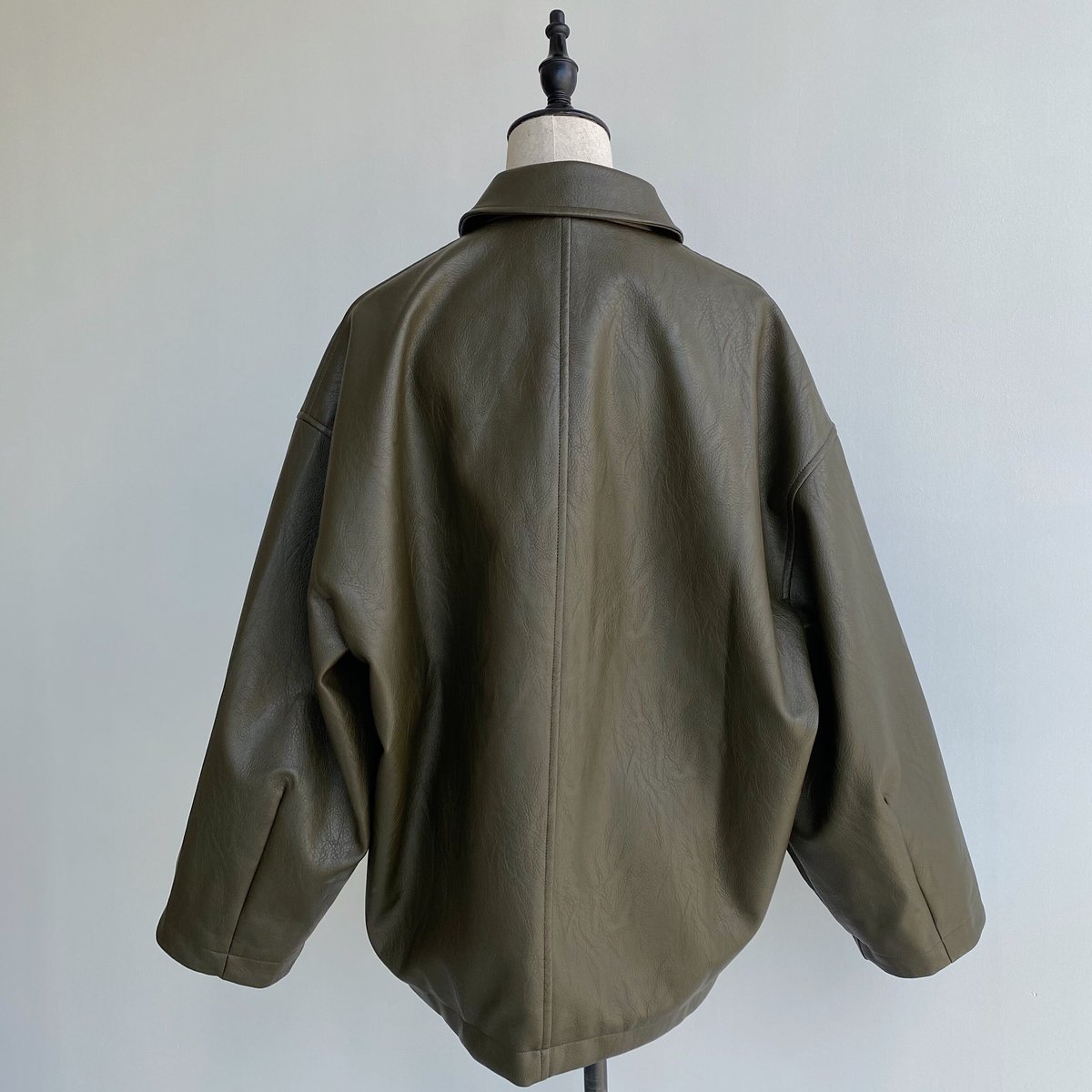 nokcha original】eco leather over jacket/deep k nokcha original】eco leather over jacket/deep k