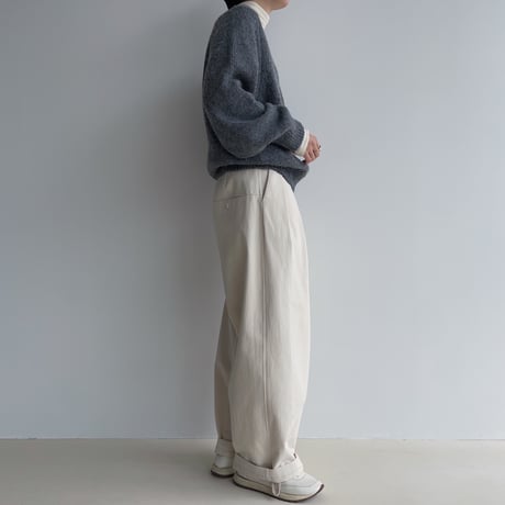 《予約販売》v neck rich knit/2colors_nt1924