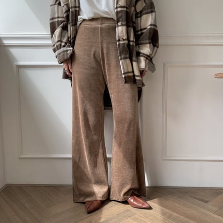 ✳︎予約販売✳︎velvet relaxy pants /2colors_np0069
