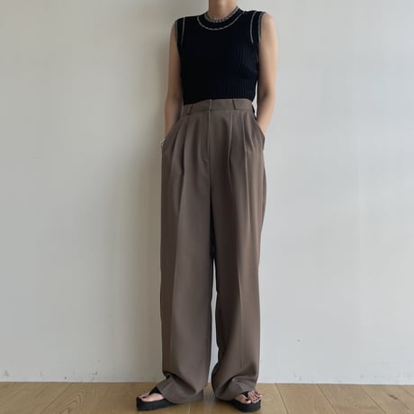 《予約販売》casual mannish thong sandal/2colors_na0543