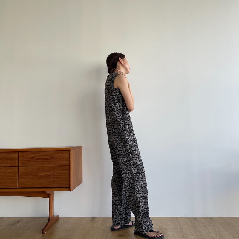 nokcha original】jacquard all-in-one/black_np06