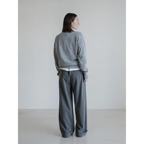 《予約販売》roll up stripe wide pants/2colors_np1200