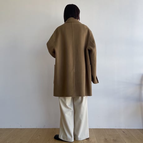 【nokcha original】HAND MADE tailored middle coat/beige_no0306