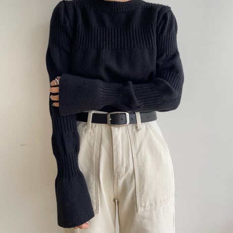 《予約販売》accent minimal knit/3colors_nt1530