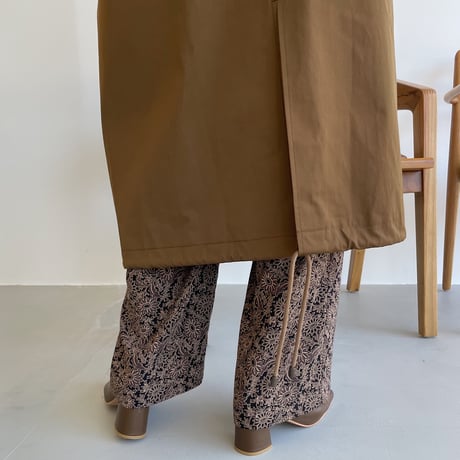 【nokcha original】long coach jacket/brown_no0165