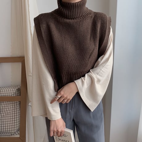 ✳︎予約販売✳︎unique knit vest/2colors_nt0139