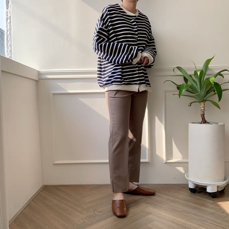 slit slacks/2colors