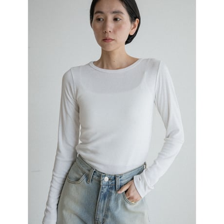 《予約販売》cover stitch back accent tops/3colors_nt2557