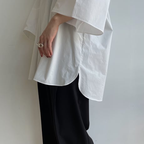 《予約販売》 round mannish shirt/2colors_nb0151