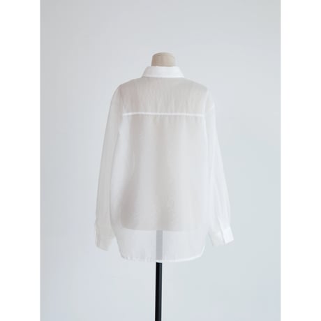 《予約販売》sheer nuance shirt/2colors_nb0391