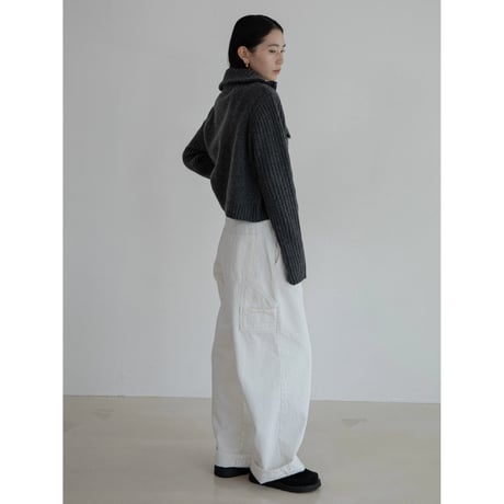《予約販売》melange knit mannish cardigan/2colors_nt2233