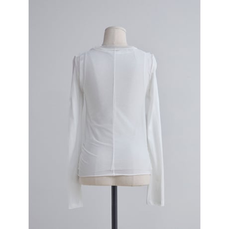 《予約販売》sheer layered tops/2colors_nt2510