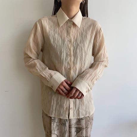 《予約販売》sheer rincl shirt/2colors_nb0054