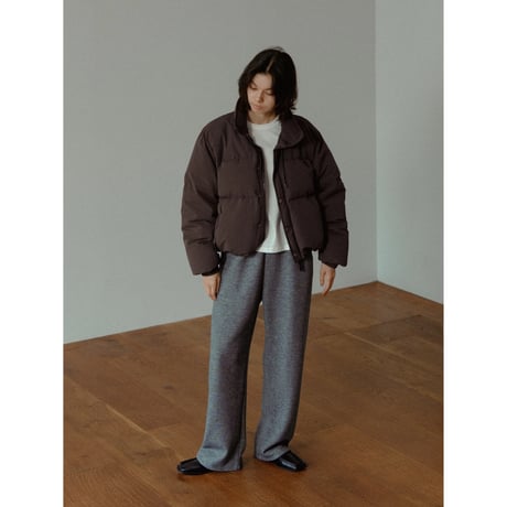 【 RESTOCK 】【NOKCHA original】mannish down jacket/ash brown_no0476