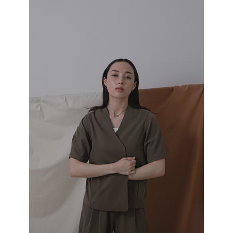 - AUTHENTIC series - material no collar jacket/2colors_an0010