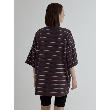 《予約販売》accent border soft over tee/2colors_nt2539