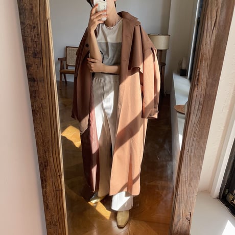 【nokcha original】2way quality over trench coat/renga_no0146