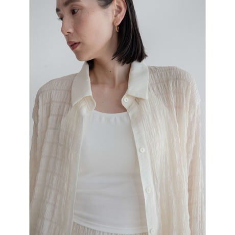 《予約販売》material sheer shirt/2colors_nb0299