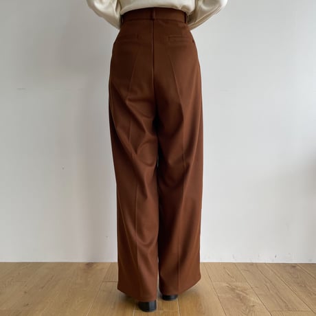 《予約販売》material tuck wide pants/3colors_np0711