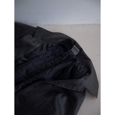 《予約販売》mannish middle leather like jacket/2colors(unisex)_no0397