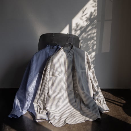 【nokcha original】stripe over shirt/2colors_nb0118