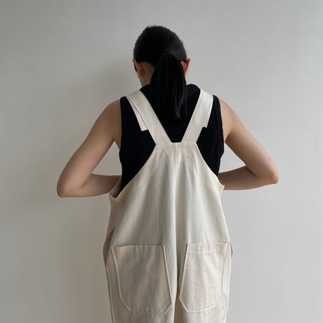 【nokcha original】material over all/ivory_np0830