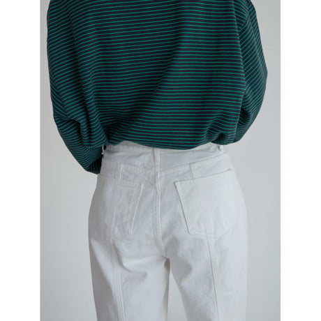 《予約販売》accent white jeans_nj0120