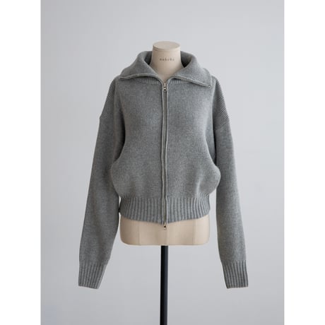 《予約販売》quality zip knit cardigan/2colors_no0398