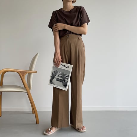 《予約販売》cotton wide pants/2colors_np0434