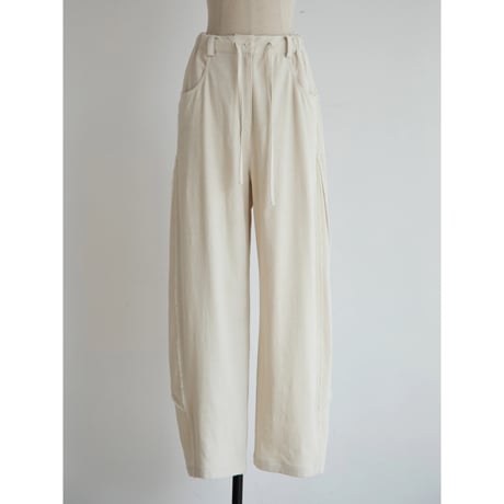- AUTHENTIC series - vintage like linen oval pants/2colors_an0040