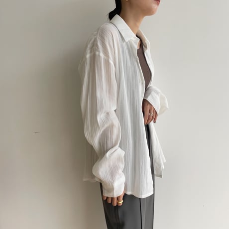 《予約販売》rincl over sheer shirt/2colors_nb0077