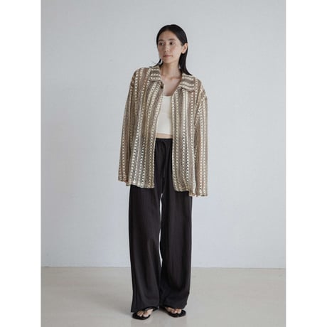 《予約販売》pattern knit shirt/2colors(unisex)_nb0325