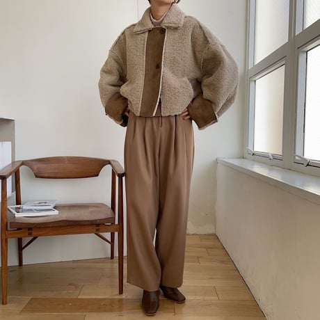 【nokcha original】reversible eco mustang jacket_no0127