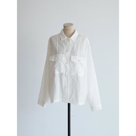 《予約販売》sheer over shirt jacket/2colors_nb0374