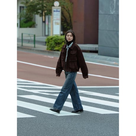 【 RESTOCK 】- AUTHENTIC series - quilting liner real suède jacket/vintage brown_an0049