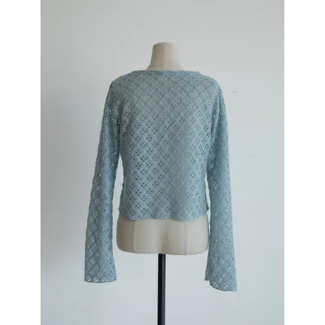 《予約販売》crochet minimal knit tops/2colors_nt2251